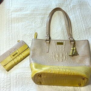 BRAHMIN Embossed Leather
